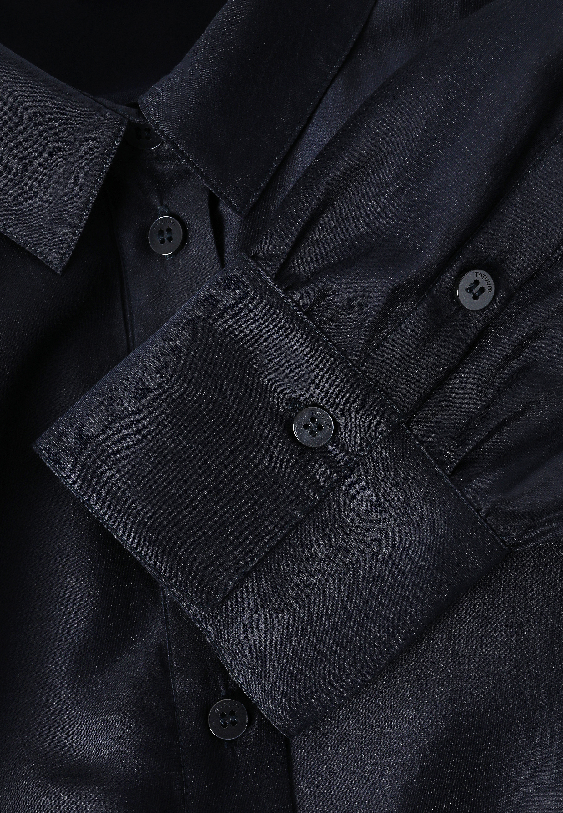 KOSZULA O KROJU BOMBKI Z LYOCELLEM TENCEL™ - DOVELA GRANATOWY 2