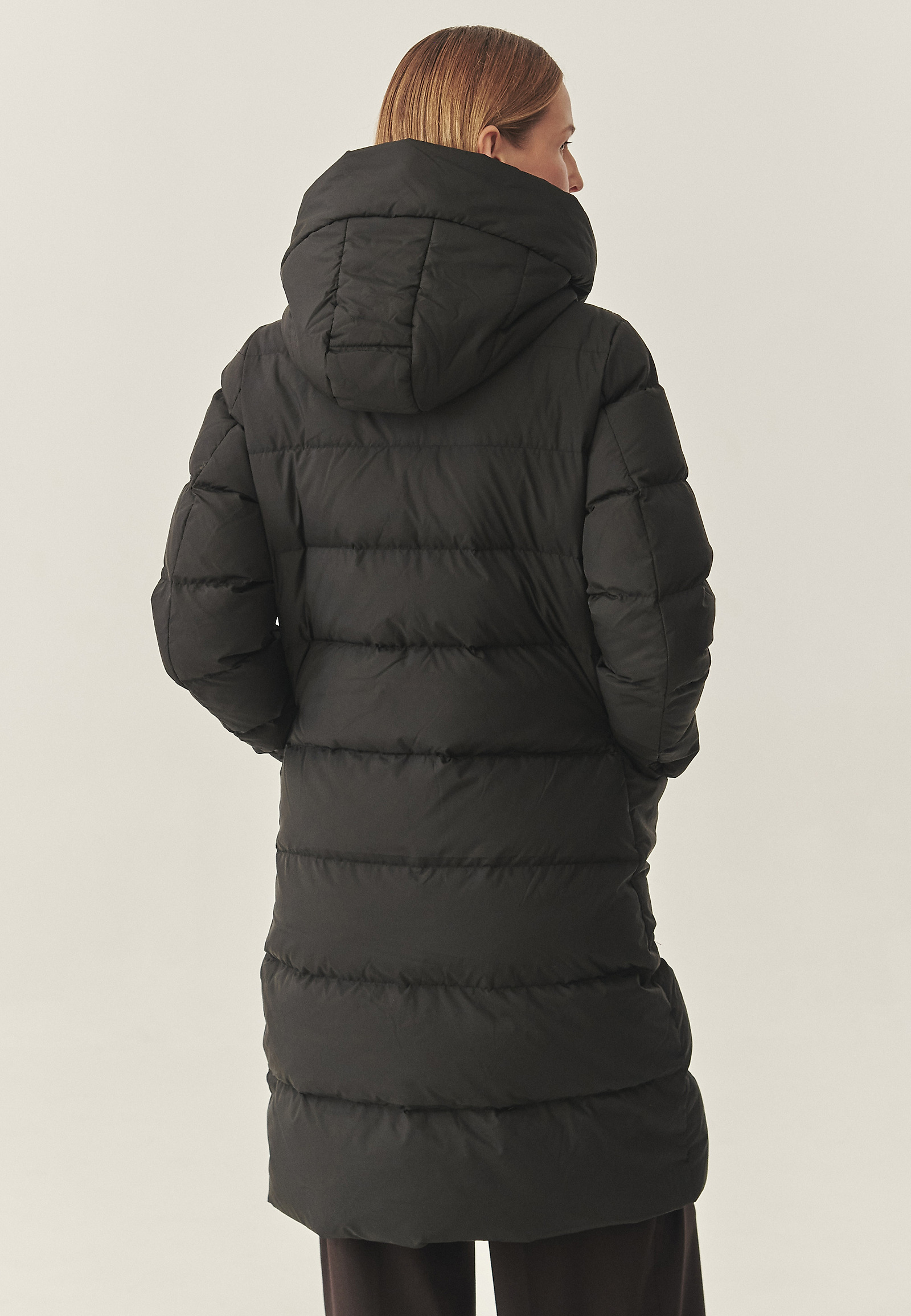 TKANINOWY PUCHOWY DAMSKI PŁASZCZ VIOLA TKANINOWY PUCHOWY DAMSKI PŁASZCZ VIOLA CZARNY 118057