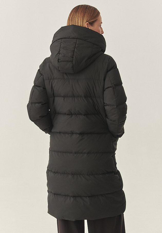 TKANINOWY PUCHOWY DAMSKI PŁASZCZ VIOLA TKANINOWY PUCHOWY DAMSKI PŁASZCZ VIOLA CZARNY 3