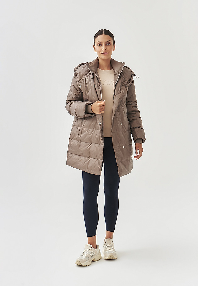 LADIES' PUFF JACKET WITH HOOD - DAGMARIA LADIES' PUFF JACKET WITH HOOD - DAGMARIA BEŻOWY 2