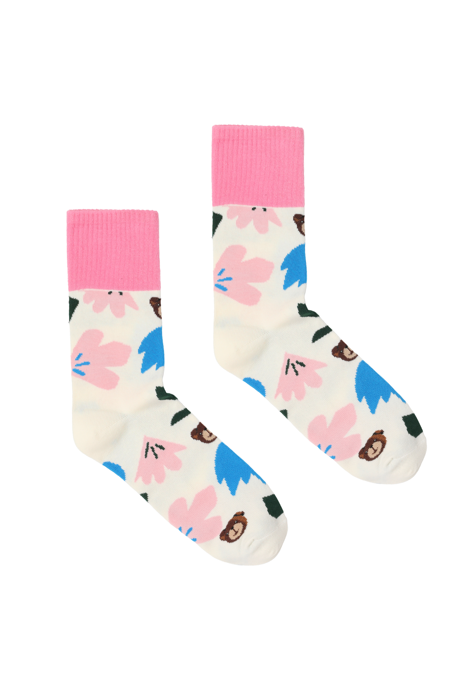 SKARPETKI DAMSKIE Z MOTYWEM MISIA USZATKA - ALMA MULTIKOLOR 2