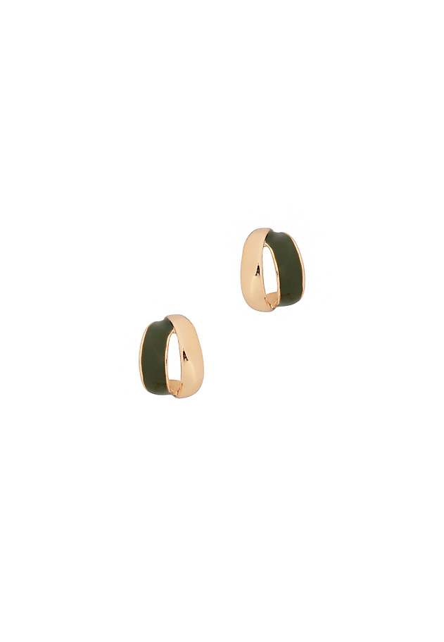 EPOXY RESIN EARRINGS - AFFIE EPOXY RESIN EARRINGS - AFFIE KHAKI 4