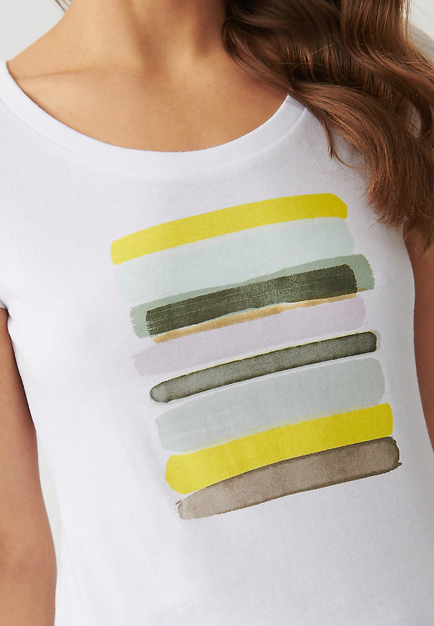 LADIES’ T-SHIRT WITH MODERN PRINT - ANTONIA LADIES’ T-SHIRT WITH MODERN PRINT - ANTONIA WHITE 4