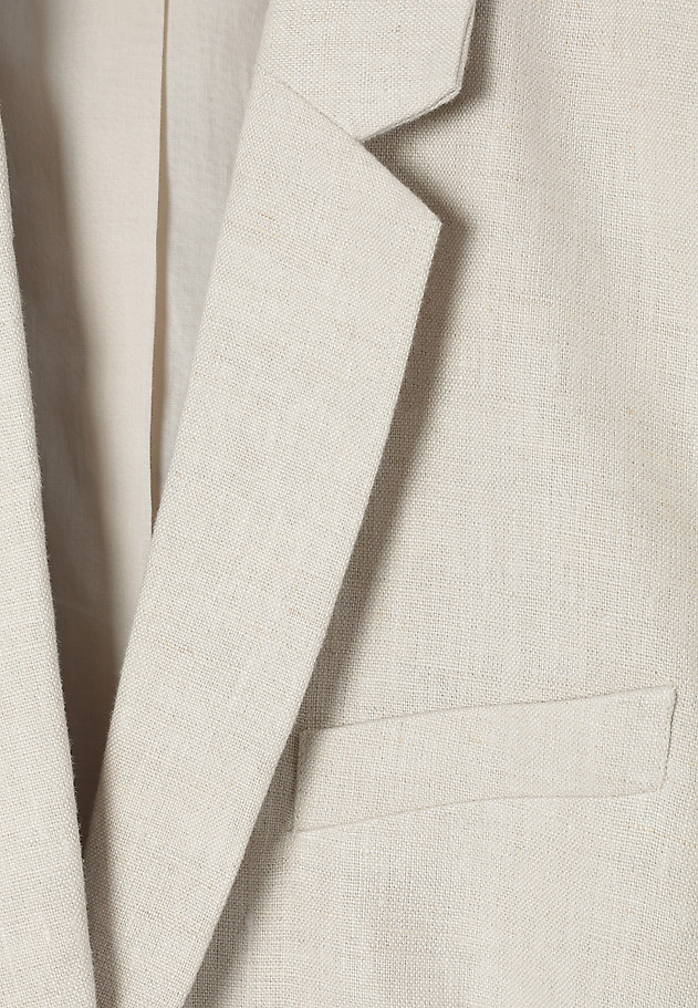 OHLAPEN BLAZER IZ LANU - MEKO OHLAPEN BLAZER IZ LANU - MEKO BEŽ 12