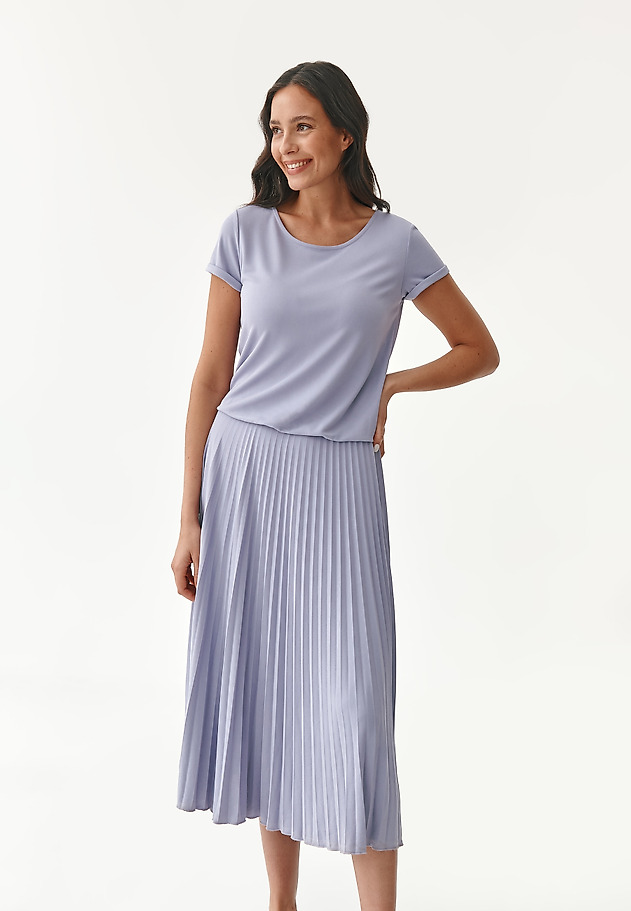 PLEATED LADIES' DRESS JAKOMANE PLEATED LADIES' DRESS JAKOMANE PURPLE 3