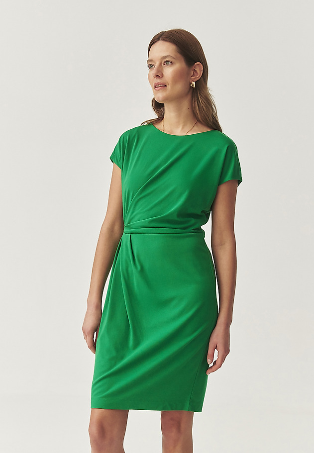 VISCOSE PENCIL DRESS - JESSICA 1 VISCOSE PENCIL DRESS - JESSICA 1 ZIELONY 1