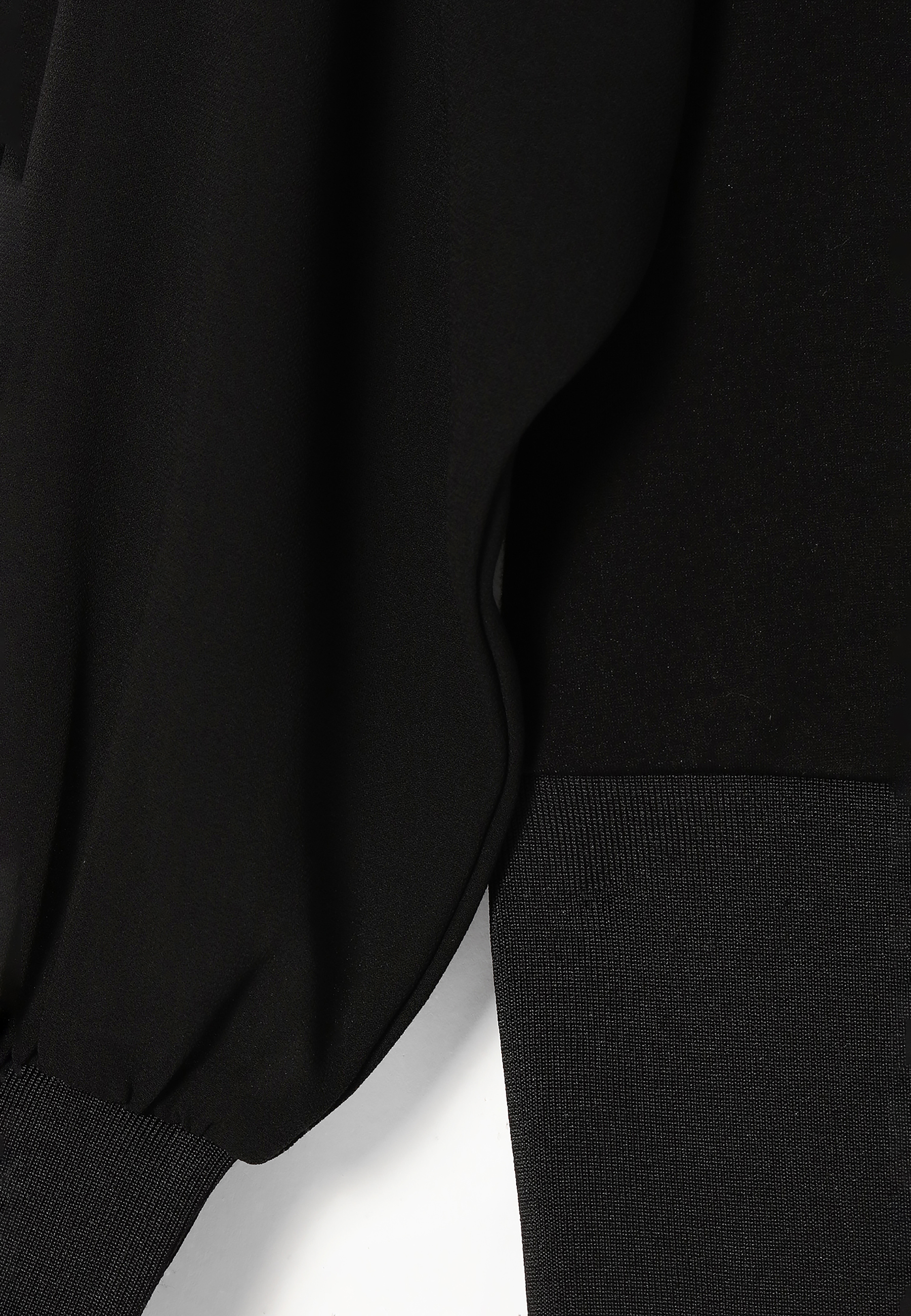 DZIANINOWA BLUZKA DAMSKA BAZANI CZARNY 2