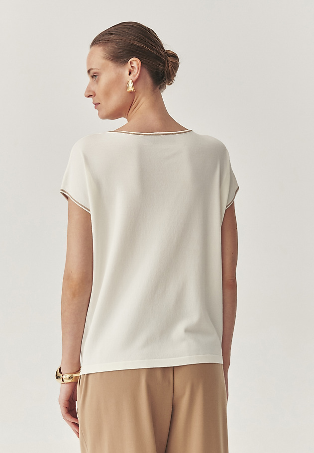 CLASSIC BLOUSE WITH VISCOSE - SORAL CLASSIC BLOUSE WITH VISCOSE - SORAL ECRU 3