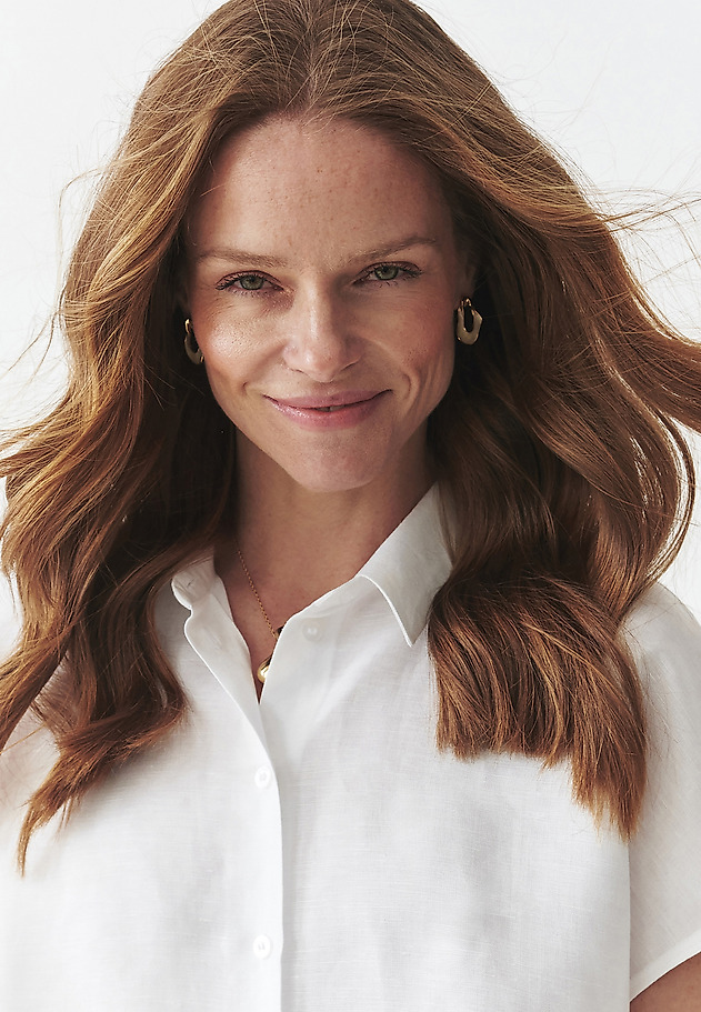 LIGHTWEIGHT SHIRT IN LINEN AND VISCOSE - KIMI LIGHTWEIGHT SHIRT IN LINEN AND VISCOSE - KIMI BIAŁY 1