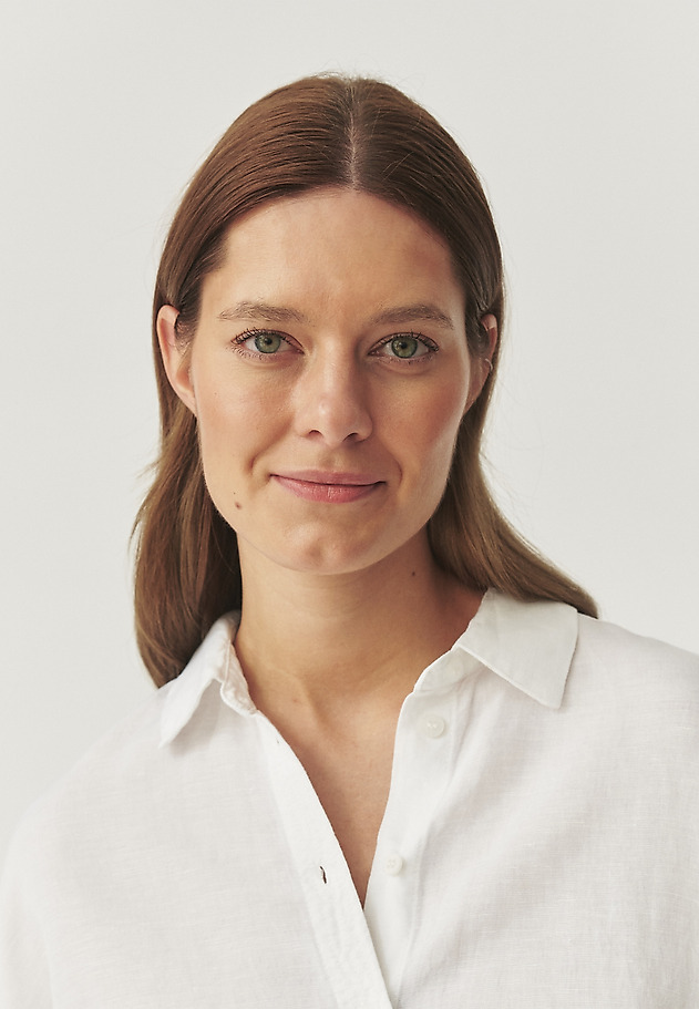 LOOSE SHIRT WITH LINEN AND VISCOSE - SISI LOOSE SHIRT WITH LINEN AND VISCOSE - SISI BIAŁY 4