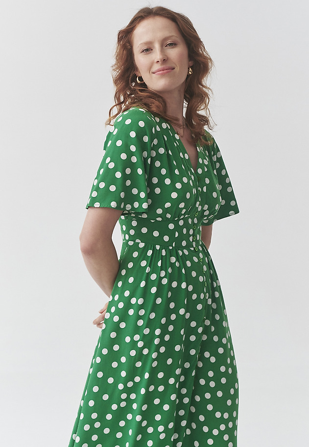 VISCOSE POLKA DOTS DRESS - NAELA VISCOSE POLKA DOTS DRESS - NAELA MULTIKOLOR 6
