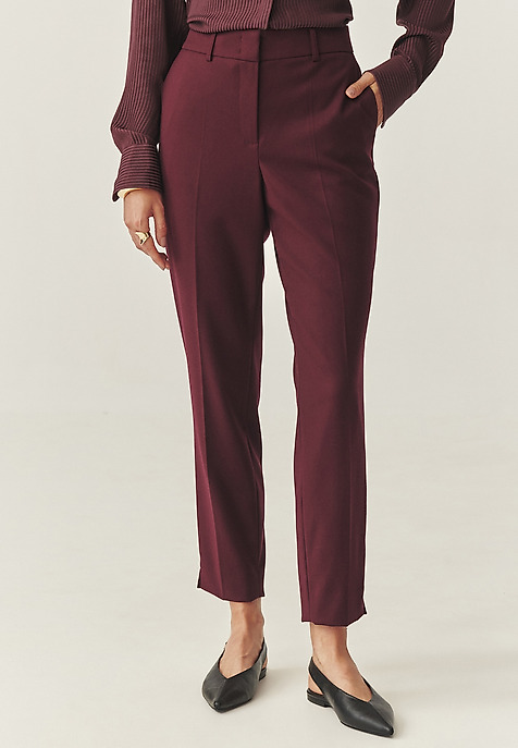 GARNITUROWE SPODNIE Z KANTEM - KOLIA 1 CZERWONY 2