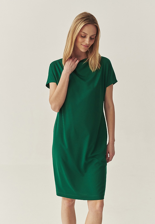 ROCHIE TRICOTATĂ CU DECOLTEU ÎN CADRĂ - ZORIMAX ROCHIE TRICOTATĂ CU DECOLTEU ÎN CADRĂ - ZORIMAX VERDE 3