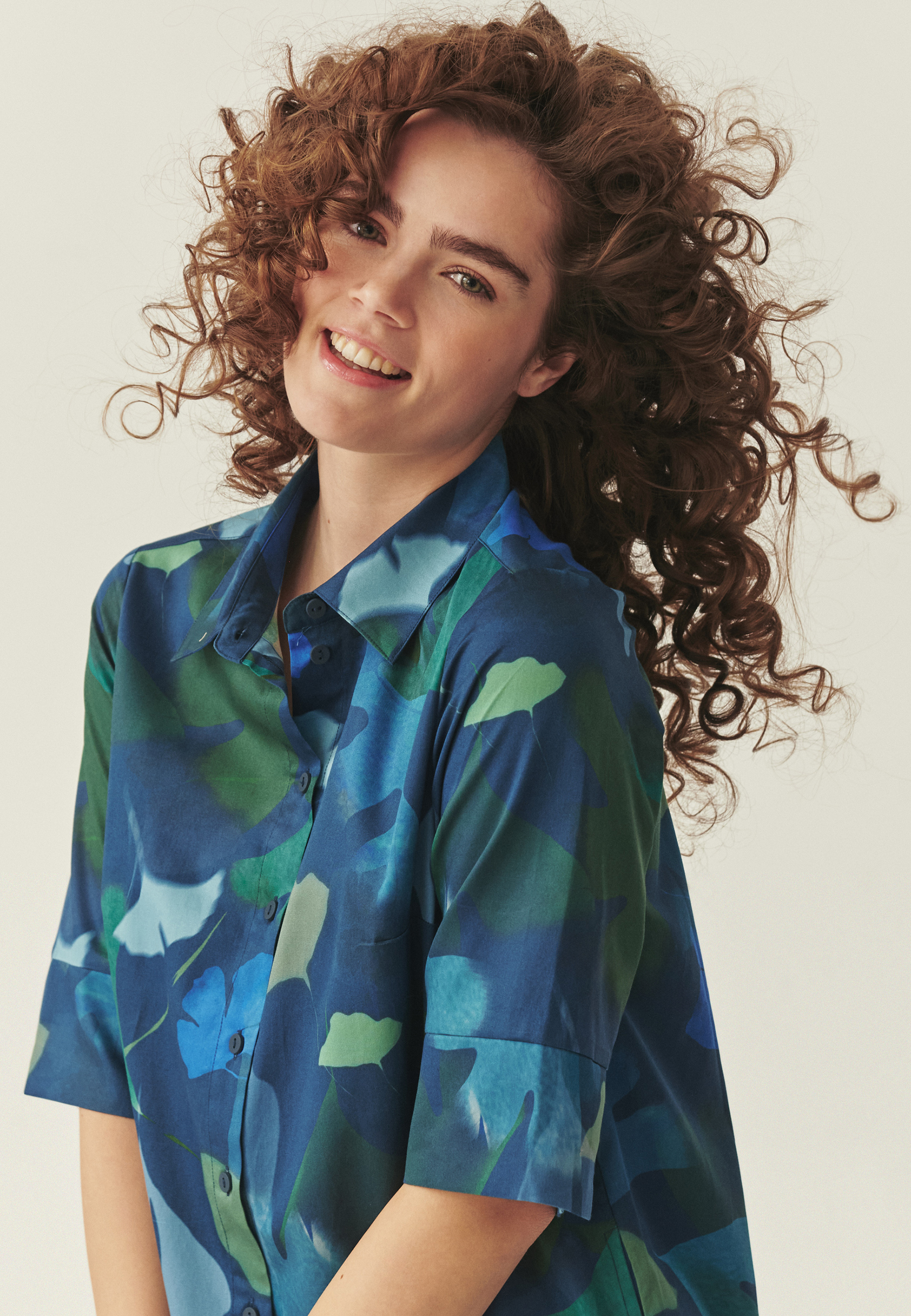 BAWEŁNIANA SUKIENKA Z AUTORSKIM WZOREM - TALANI 1 MULTIKOLOR 2