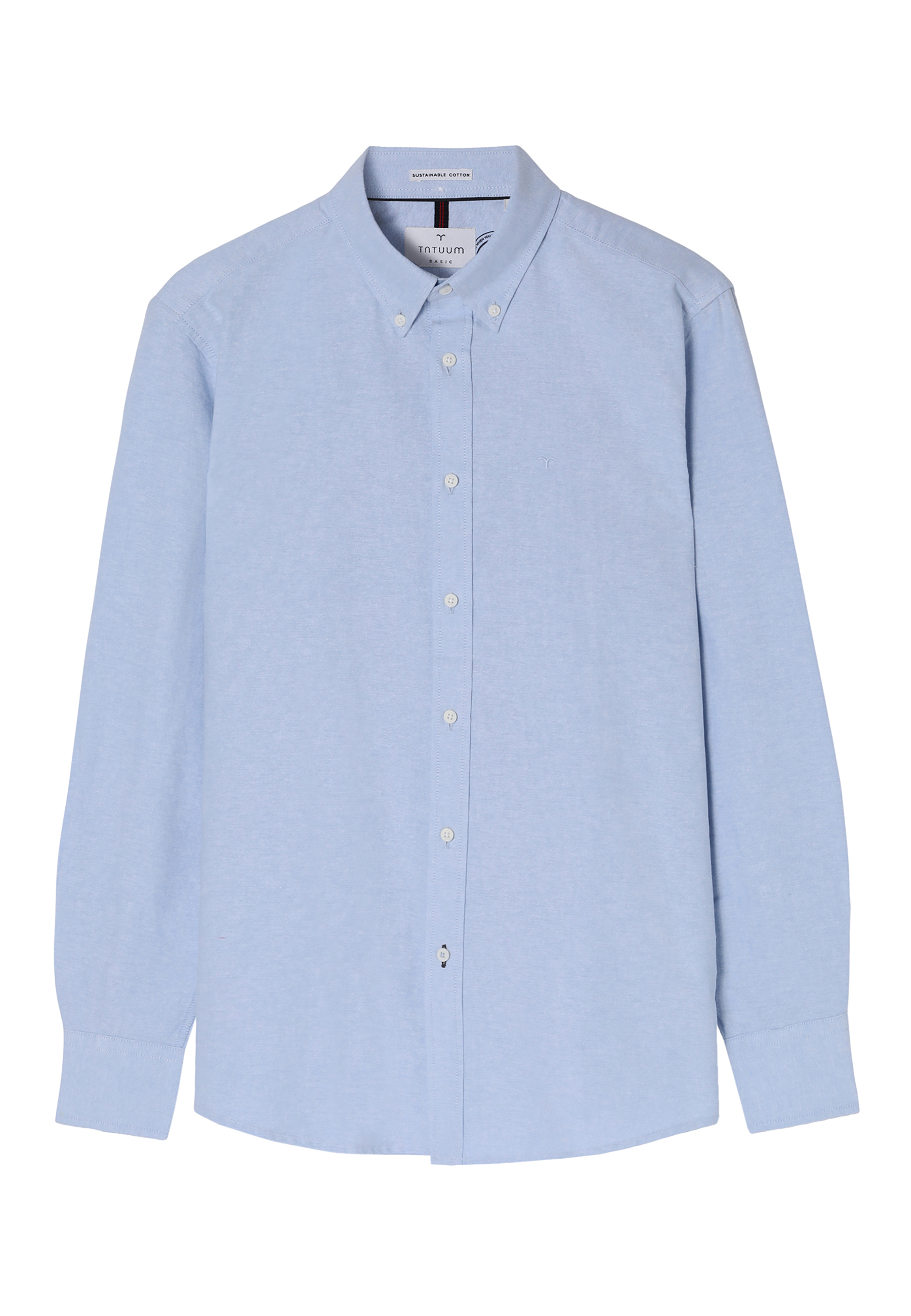 BAWEŁNIANA KOSZULA MĘSKA Z DŁUGIM RĘKAWEM - BELLEN CLASSIC