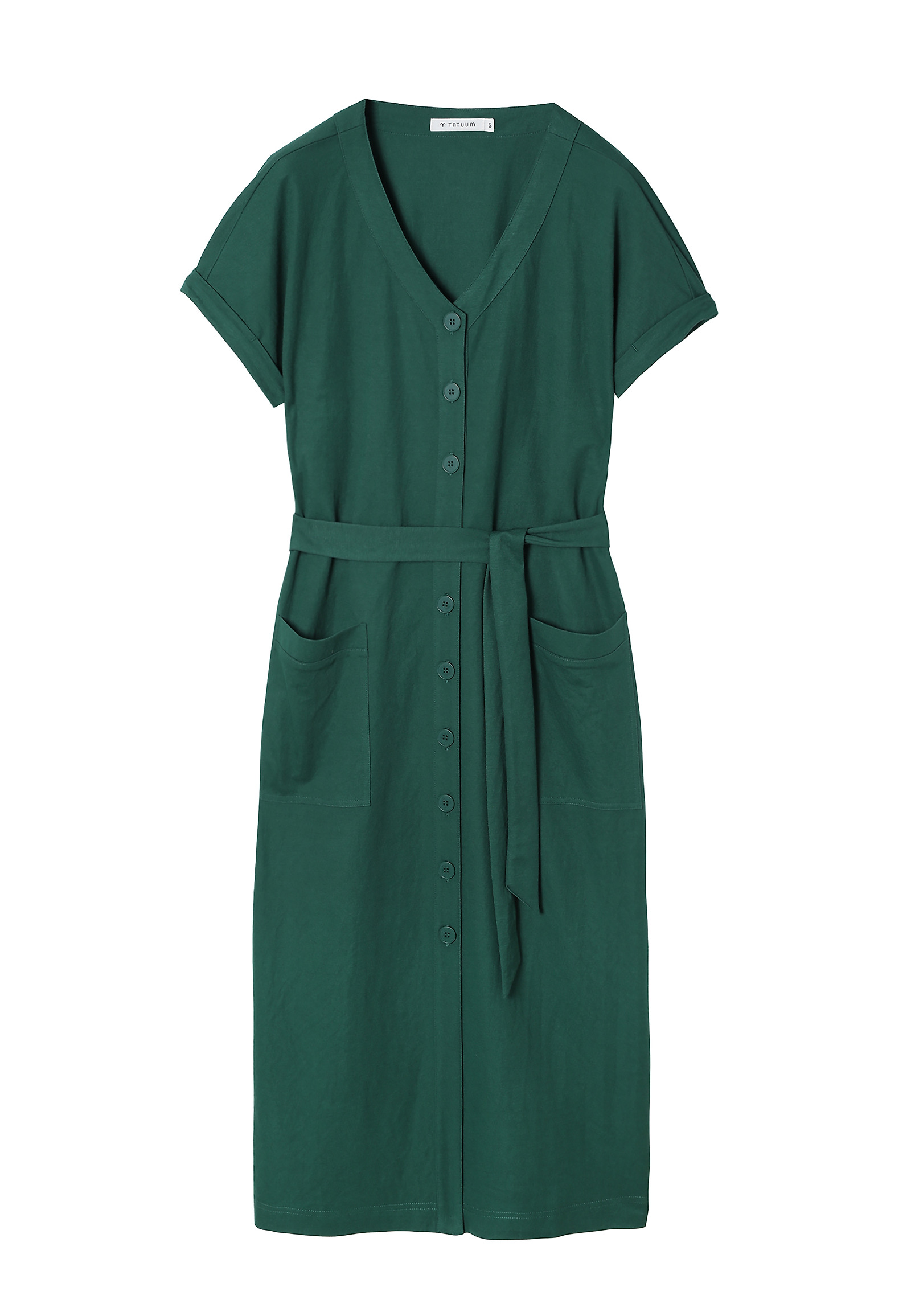 ÚPLETOVÉ KOŠILOVÉ ŠATY - WANKARMI ÚPLETOVÉ KOŠILOVÉ ŠATY - WANKARMI ZELENÁ 98640