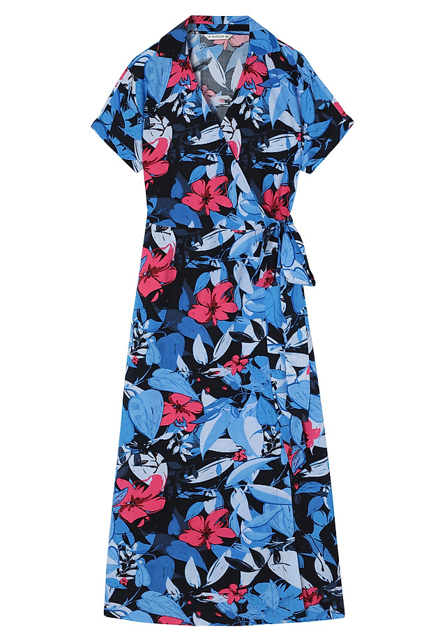 ENVELOPE PATTERNED VISCOSE DRESS - ZERWI ENVELOPE PATTERNED VISCOSE DRESS - ZERWI MULTIKOLOR 8