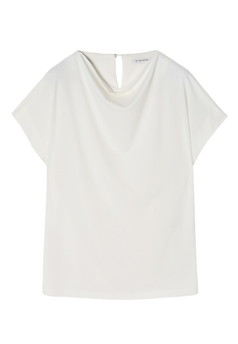 LADIES’ BLOUSE WITH WATER NECKLINE - HAIDIKA ECRU 2