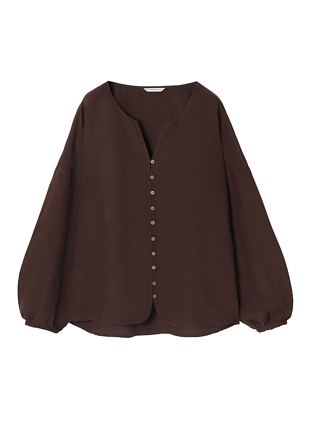 LADIES' LOOSE SHIRT SAMBA LADIES' LOOSE SHIRT SAMBA BRĄZOWY 6