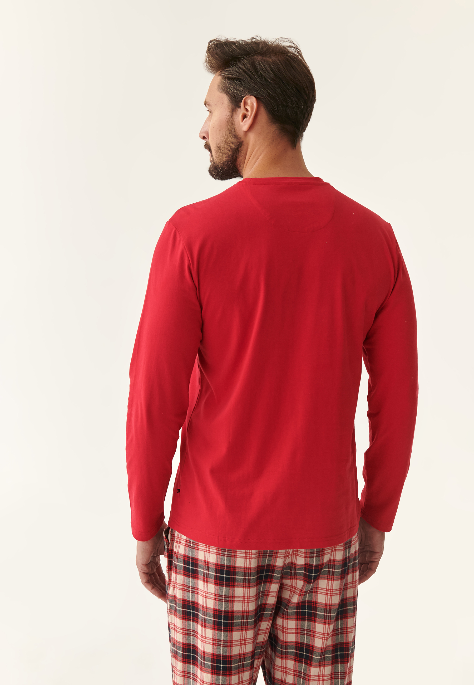 PIŻAMA MĘSKA PAUL CZERWONY 2