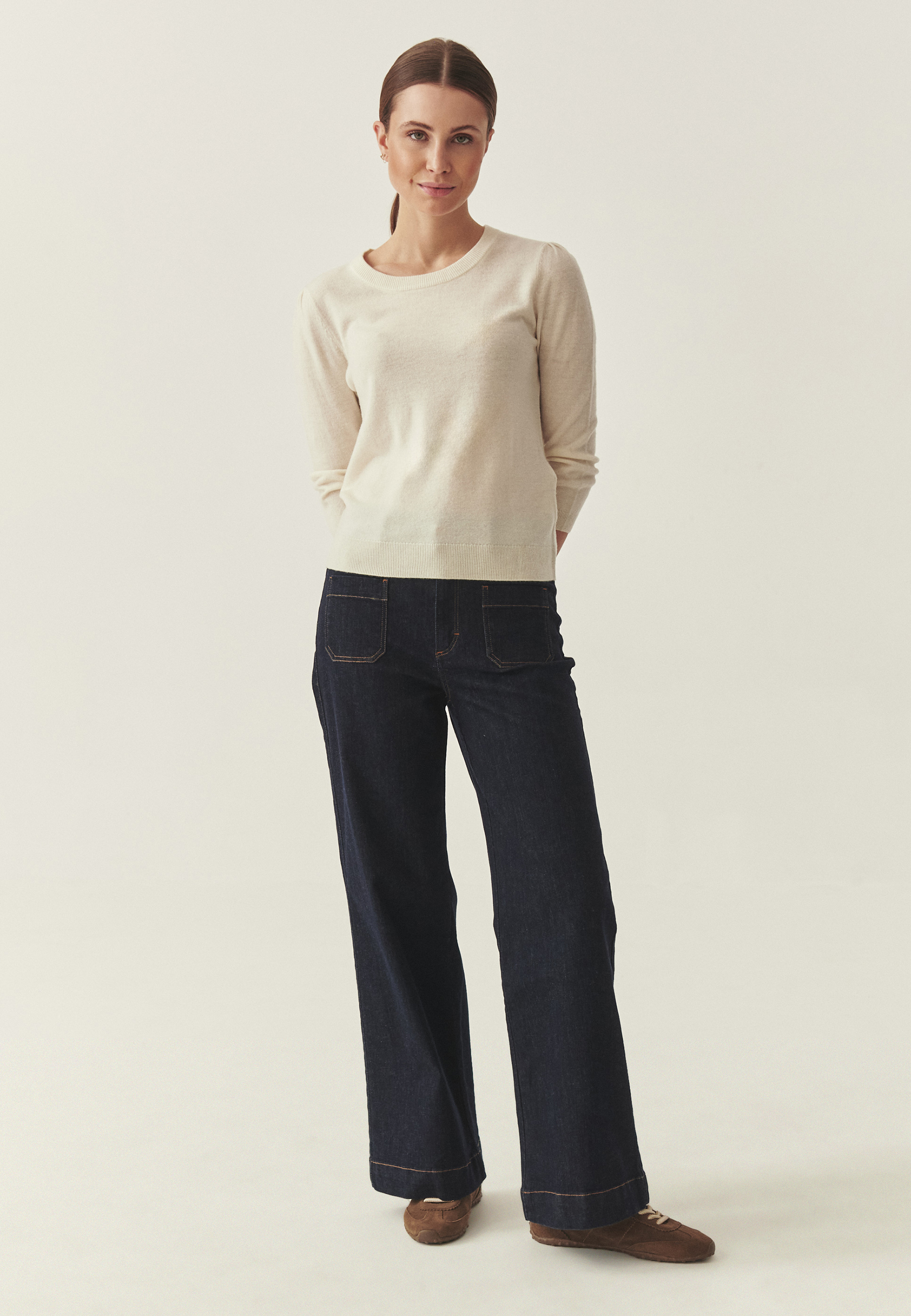 CLASSIC WOOL BLOUSE - VONA ECRU 2
