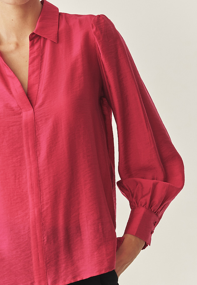 CREPE BLOUSE WITH VISCOSE - LANA CREPE BLOUSE WITH VISCOSE - LANA PINK 6