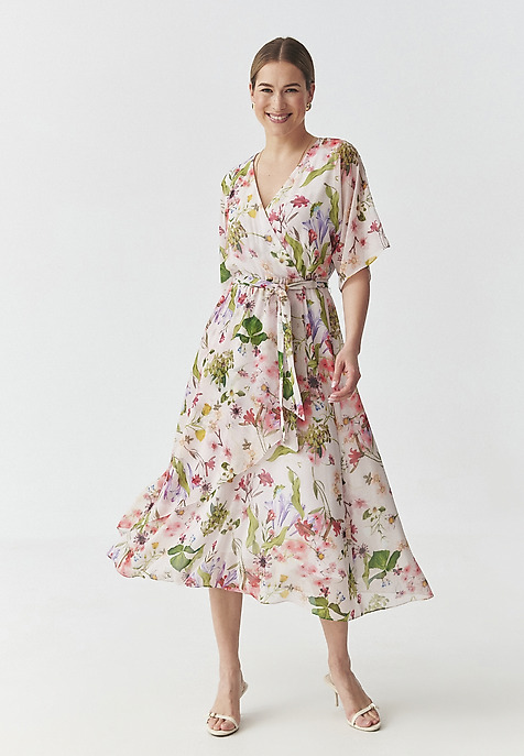 CHIFFON FLORAL DRESS - BOSANI MULTICOLOR 2