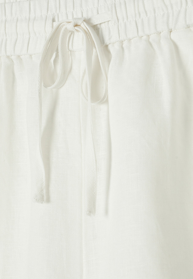 LINEN SHORTS WITH TIES - SEVILLA LINEN SHORTS WITH TIES - SEVILLA ECRU 6