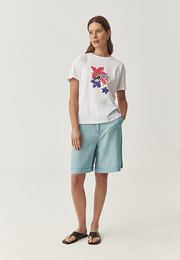 COTTON T-SHIRT - MALATI 2 COTTON T-SHIRT - MALATI 2 BIAŁY 4