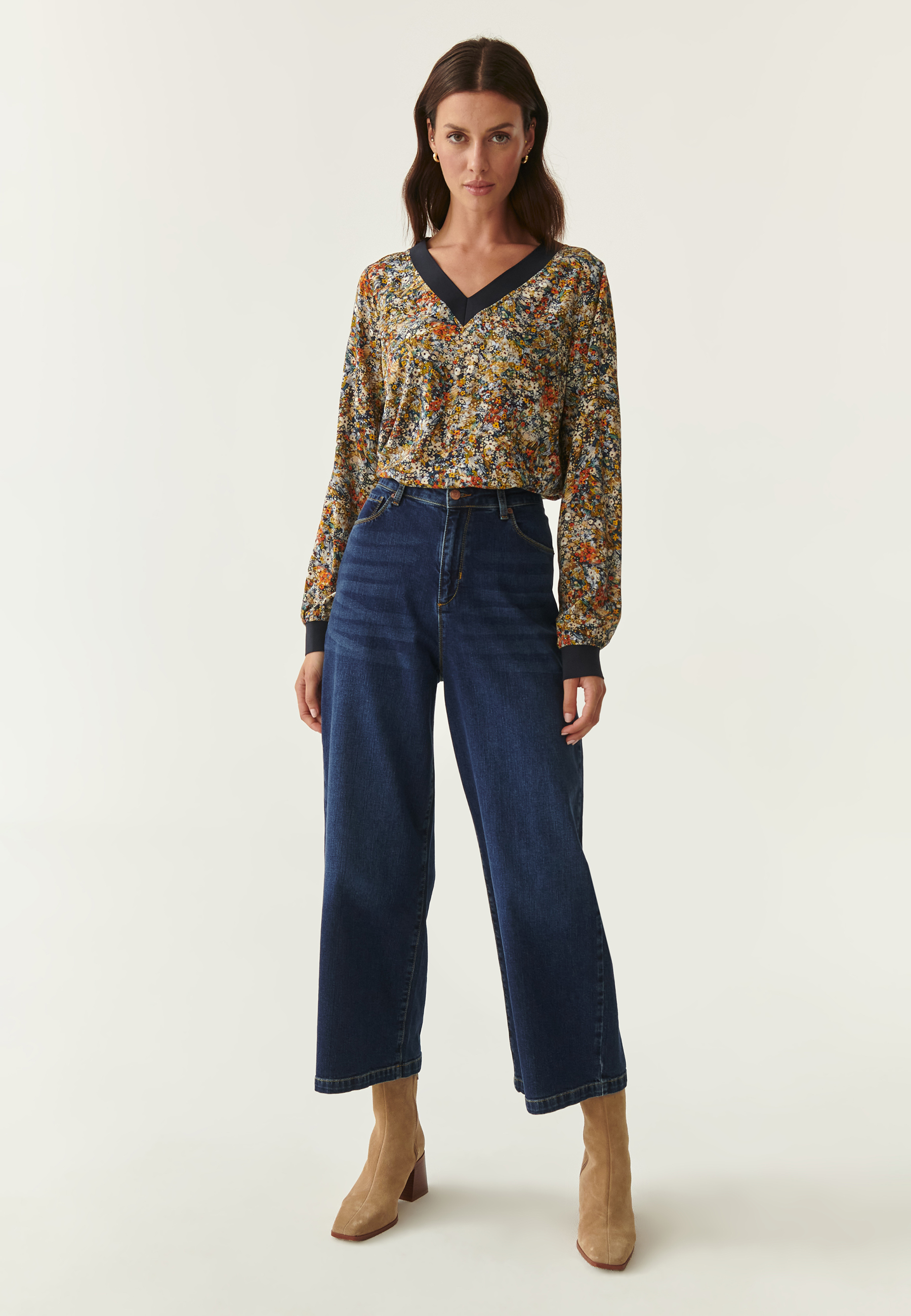 VZOROVANÁ DÁMSKÁ HALENKA WIKAMI 1 VÍCEBAREVNÝ 2