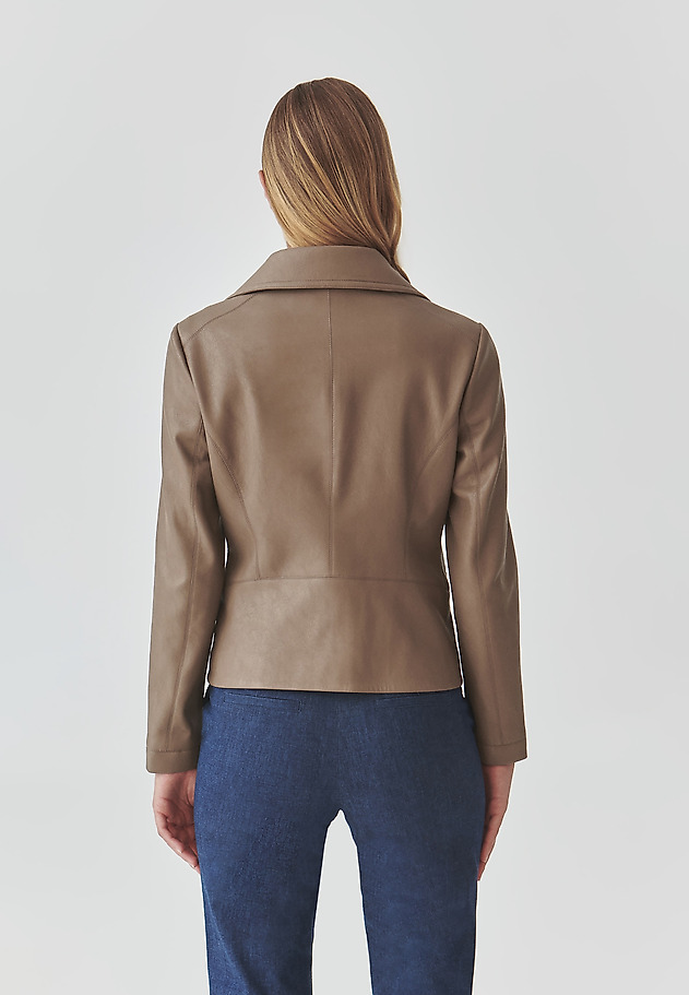 LADIES’ BIKER JACKET - RAMONESI LADIES’ BIKER JACKET - RAMONESI BEŻOWY 4