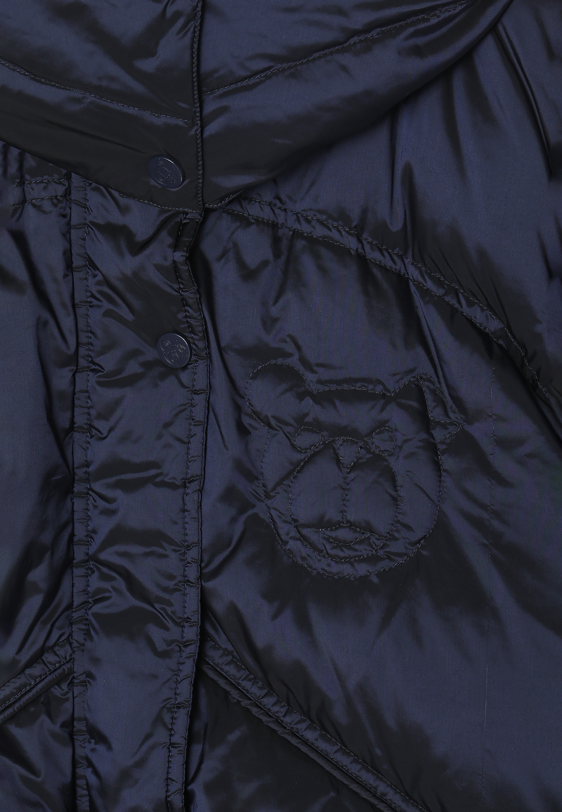 DAMSKA KURTKA PUCHOWA Z ODPINANYM KAPTUREM PRECJO 1 GRANATOWY 2