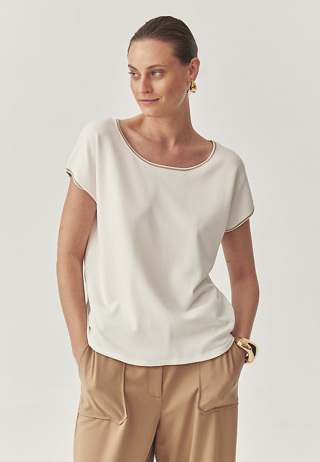 CLASSIC BLOUSE WITH VISCOSE - SORAL CLASSIC BLOUSE WITH VISCOSE - SORAL ECRU 2