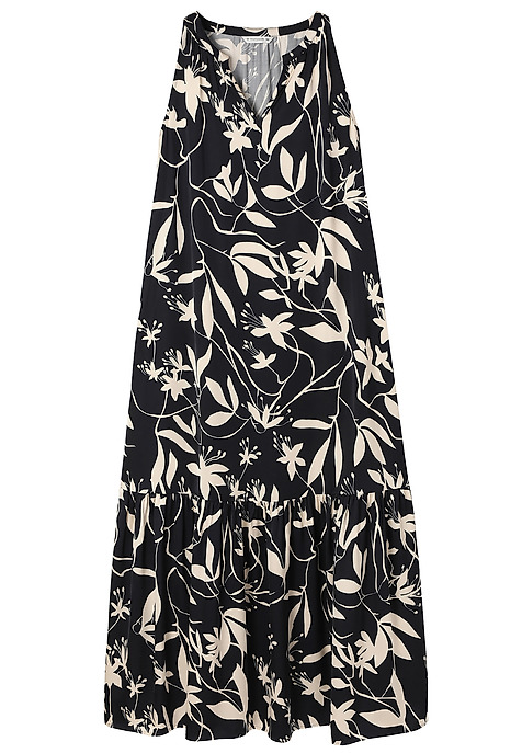 SATIN DRESS WITH HALTER NECKLINE — OROKONO MULTICOLOR 2