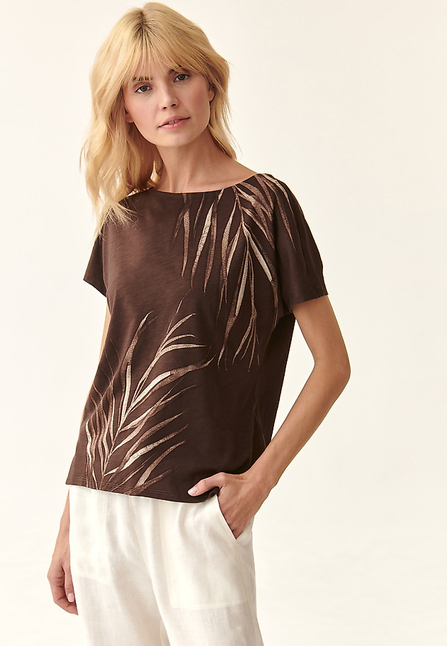LADIES' BLOUSE WITH MODAL FIBRES GEMINA LADIES' BLOUSE WITH MODAL FIBRES GEMINA BROWN 3