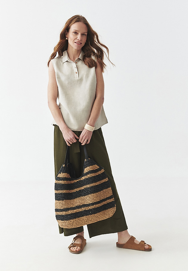 LADIES' BRAIDED BAG - BESSIE LADIES' BRAIDED BAG - BESSIE CZARNY 4