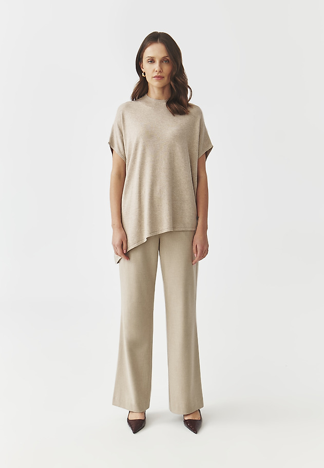WIDE-LEG TROUSERS — TOTI WIDE-LEG TROUSERS — TOTI BEŻOWY 1