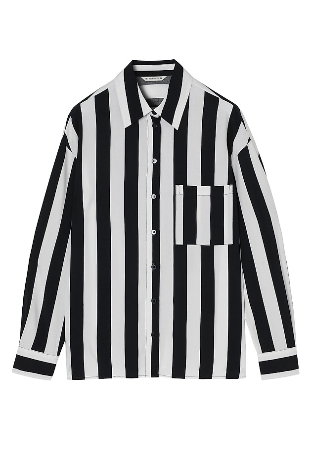 STRIPED VISCOSE SHIRT - HANAMI STRIPED VISCOSE SHIRT - HANAMI MULTIKOLOR 6
