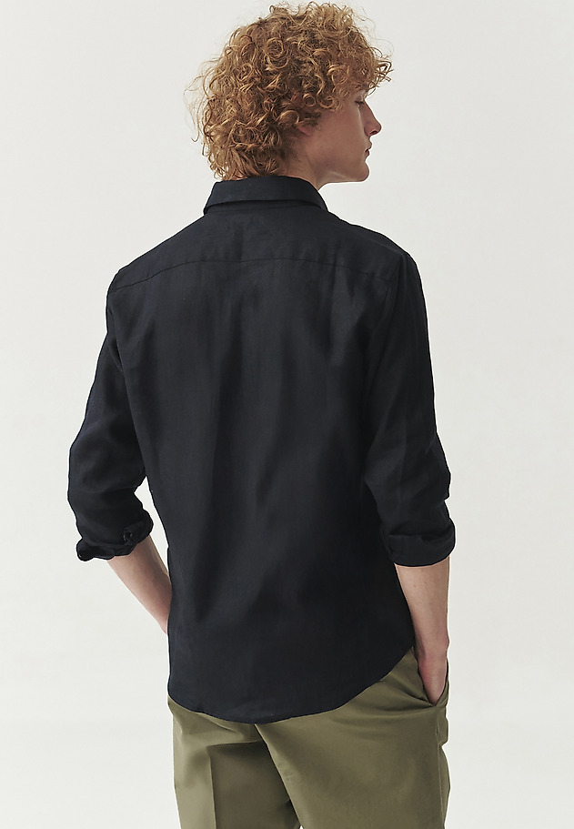 FÉRFI LINEN ING - MARCO SLIM FÉRFI LINEN ING - MARCO SLIM SÖTÉTKÉK 3
