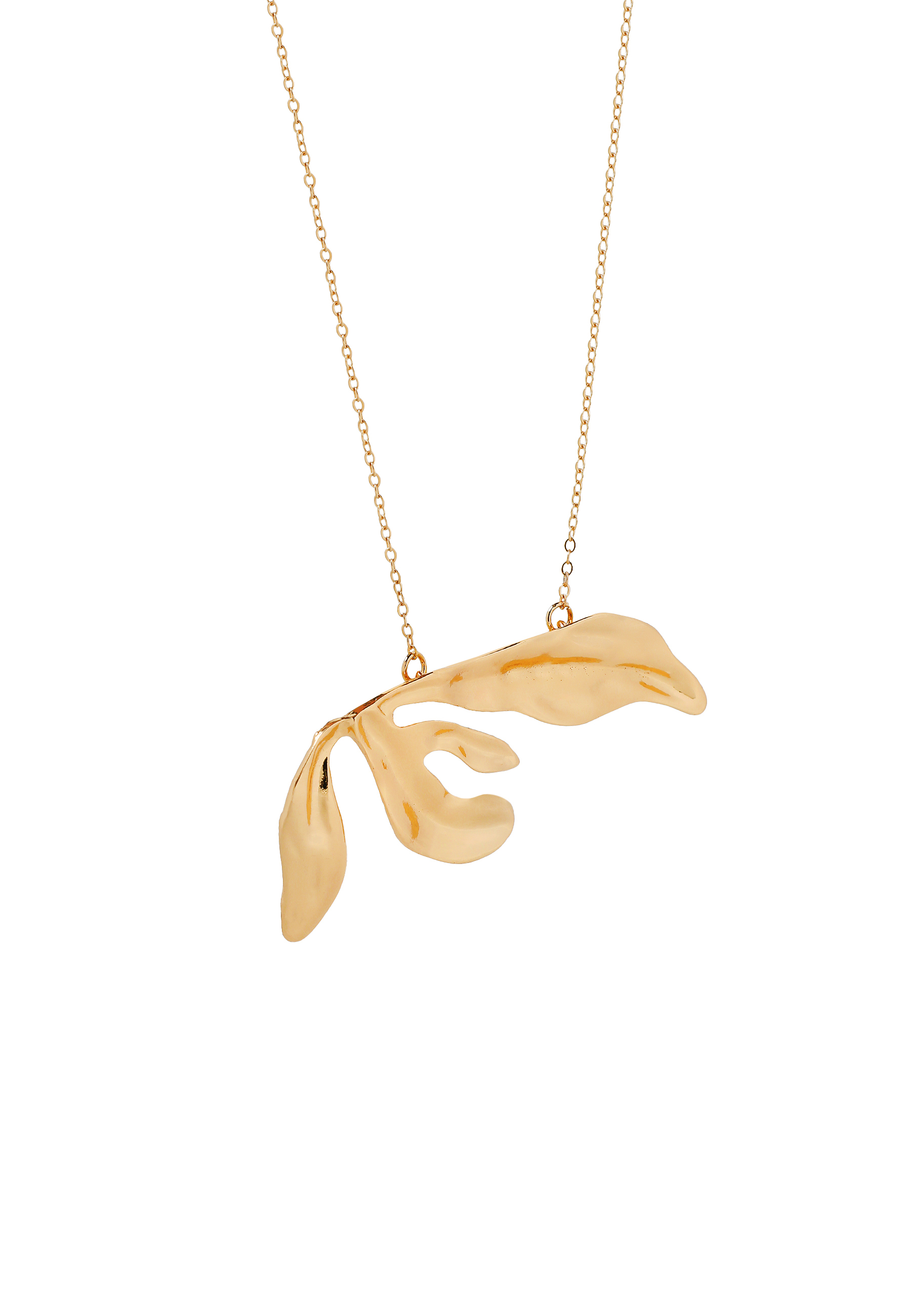 NASZYJNIK Z ROŚLINNYM MOTYWEM - AMI ZŁOTY 2