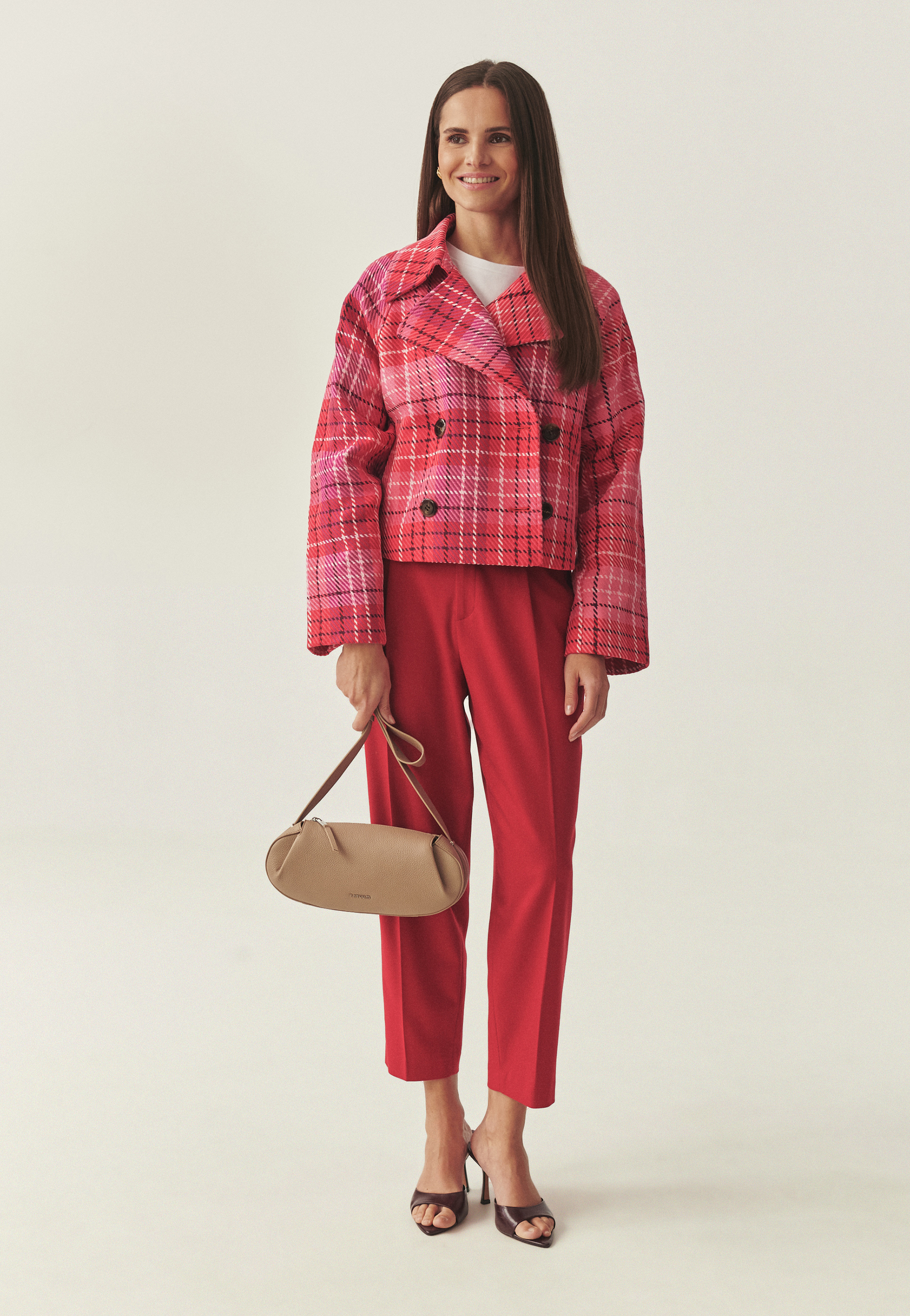 TWEEDOWA KURTKA O KRÓTKIM KROJU - MALIBAKA MULTIKOLOR 2