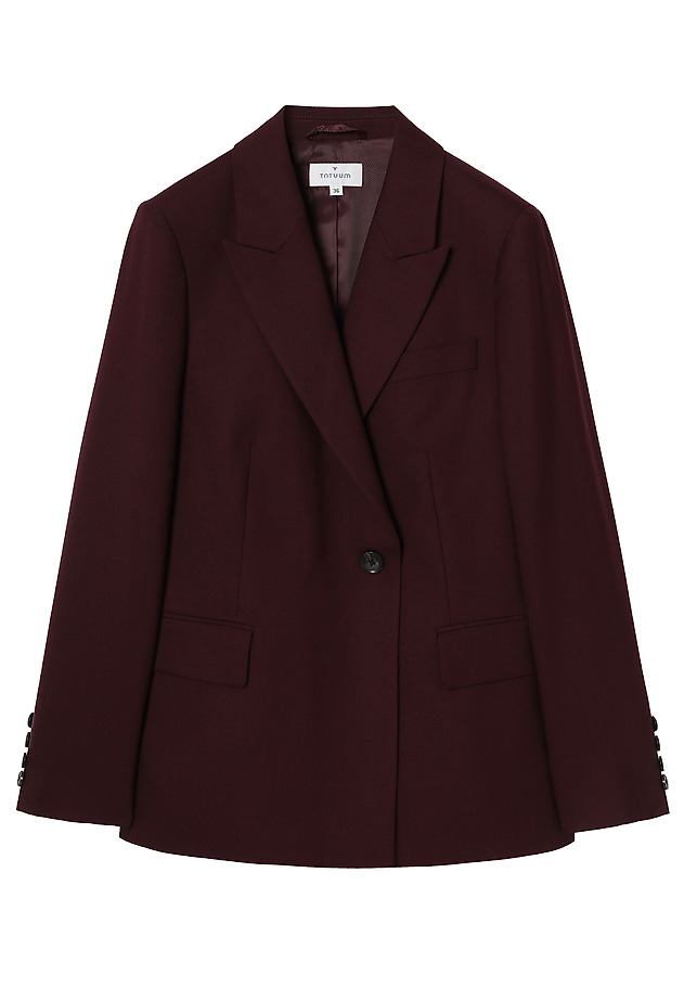 BURGUNDY WOOL BLAZER - SOHO BURGUNDY WOOL BLAZER - SOHO RED 9