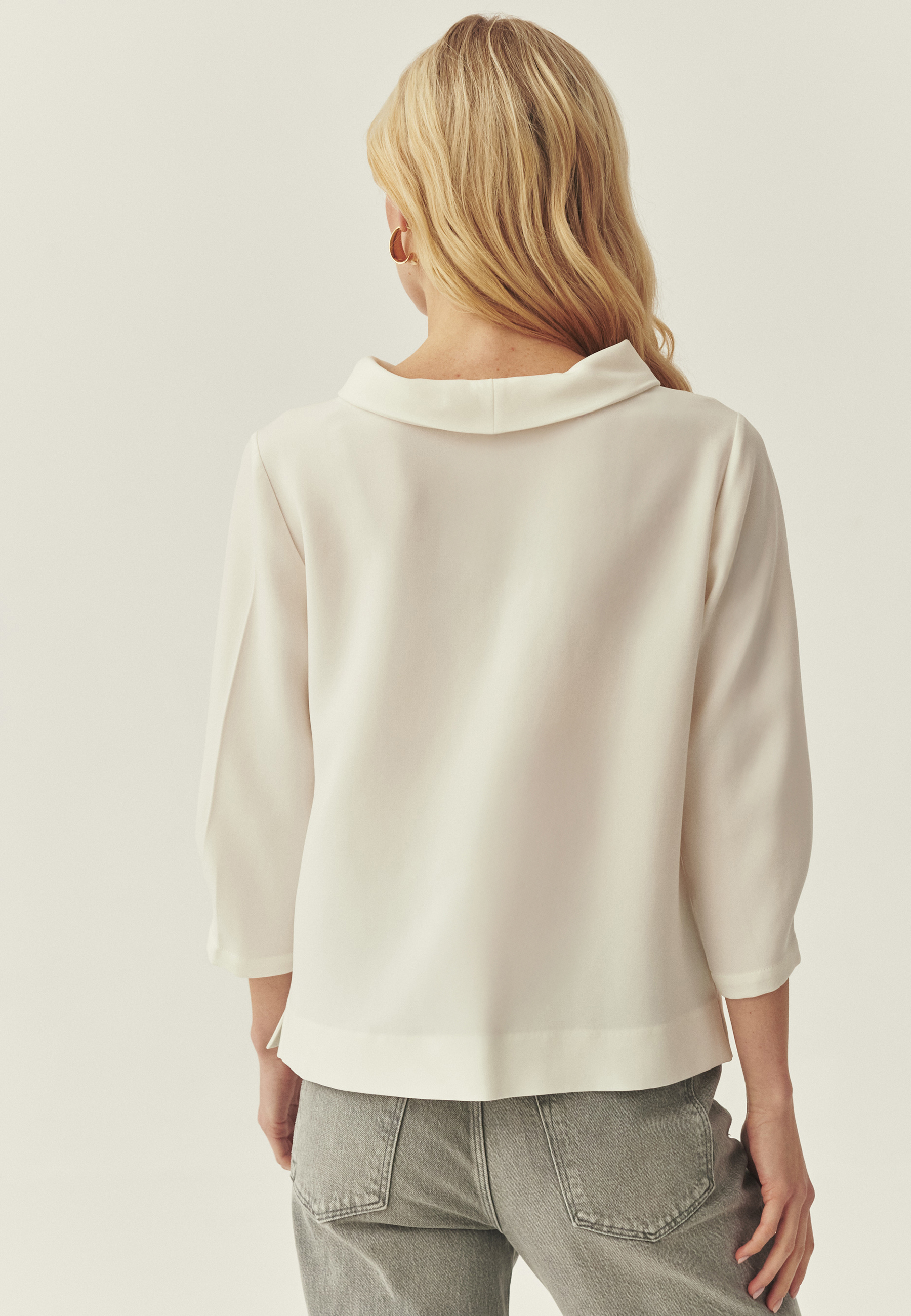 TKANINOWA BLUZKA - TAKERI BIAŁY 2