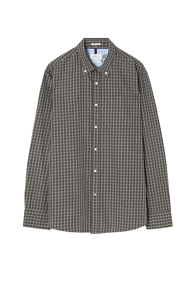 PÁNSKÁ KOSTKOVANÁ KOŠILE CHARLES 1 CLASSIC PÁNSKÁ KOSTKOVANÁ KOŠILE CHARLES 1 CLASSIC KHAKI 5