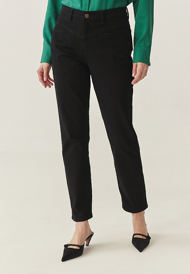 PANTALONI SLIM FIT DIN DENIM - YOKO 2 PANTALONI SLIM FIT DIN DENIM - YOKO 2 NEGRU 2