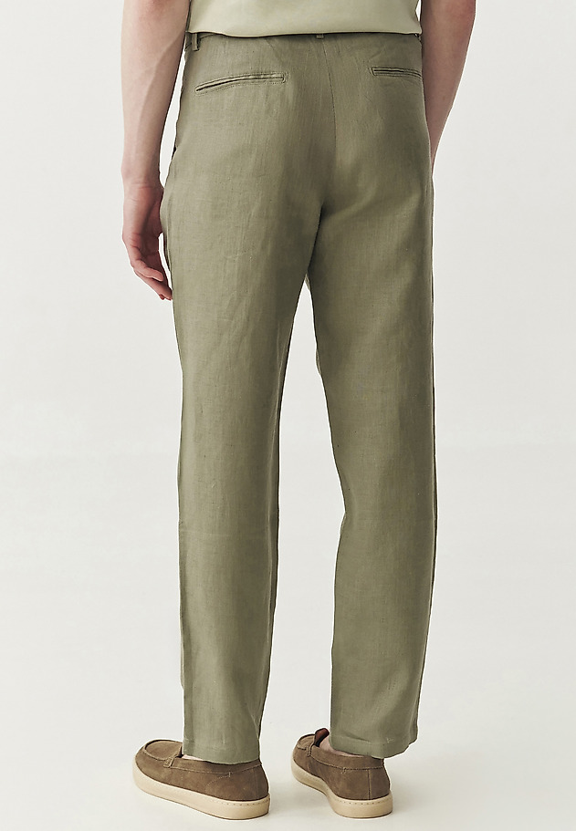 FÉRFI LINEN NADRÁG - ELIO FÉRFI LINEN NADRÁG - ELIO KHAKI 3