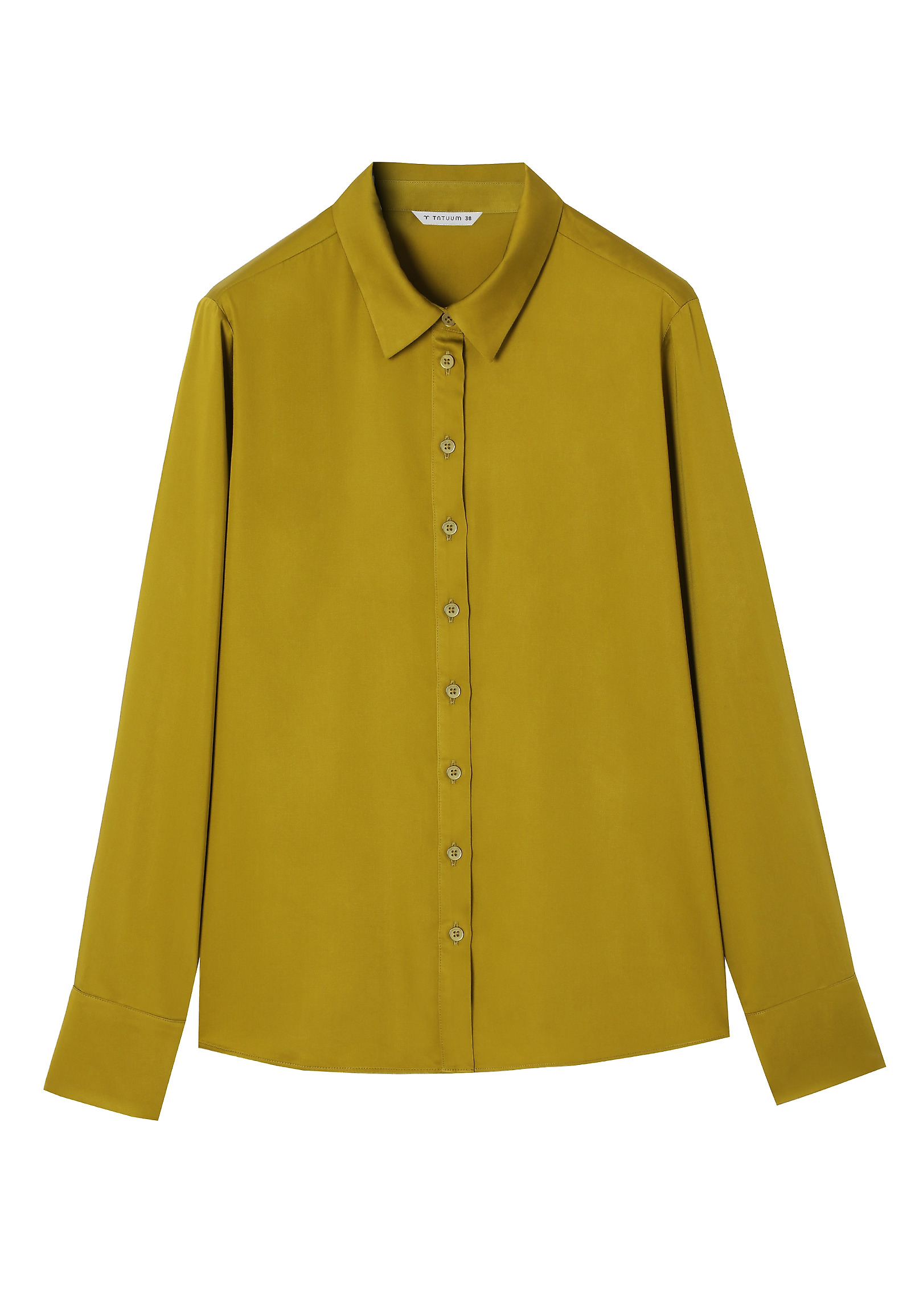 SATIN SHIRT WITH TENCEL™ LYOCELL -  NIKOLA SATIN SHIRT WITH TENCEL™ LYOCELL -  NIKOLA GREEN 115721
