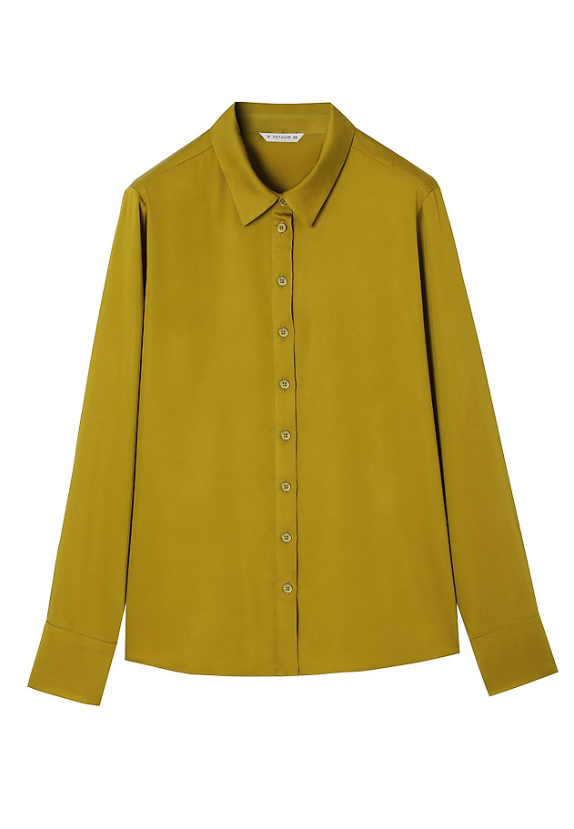 SATIN SHIRT WITH TENCEL™ LYOCELL -  NIKOLA SATIN SHIRT WITH TENCEL™ LYOCELL -  NIKOLA GREEN 6