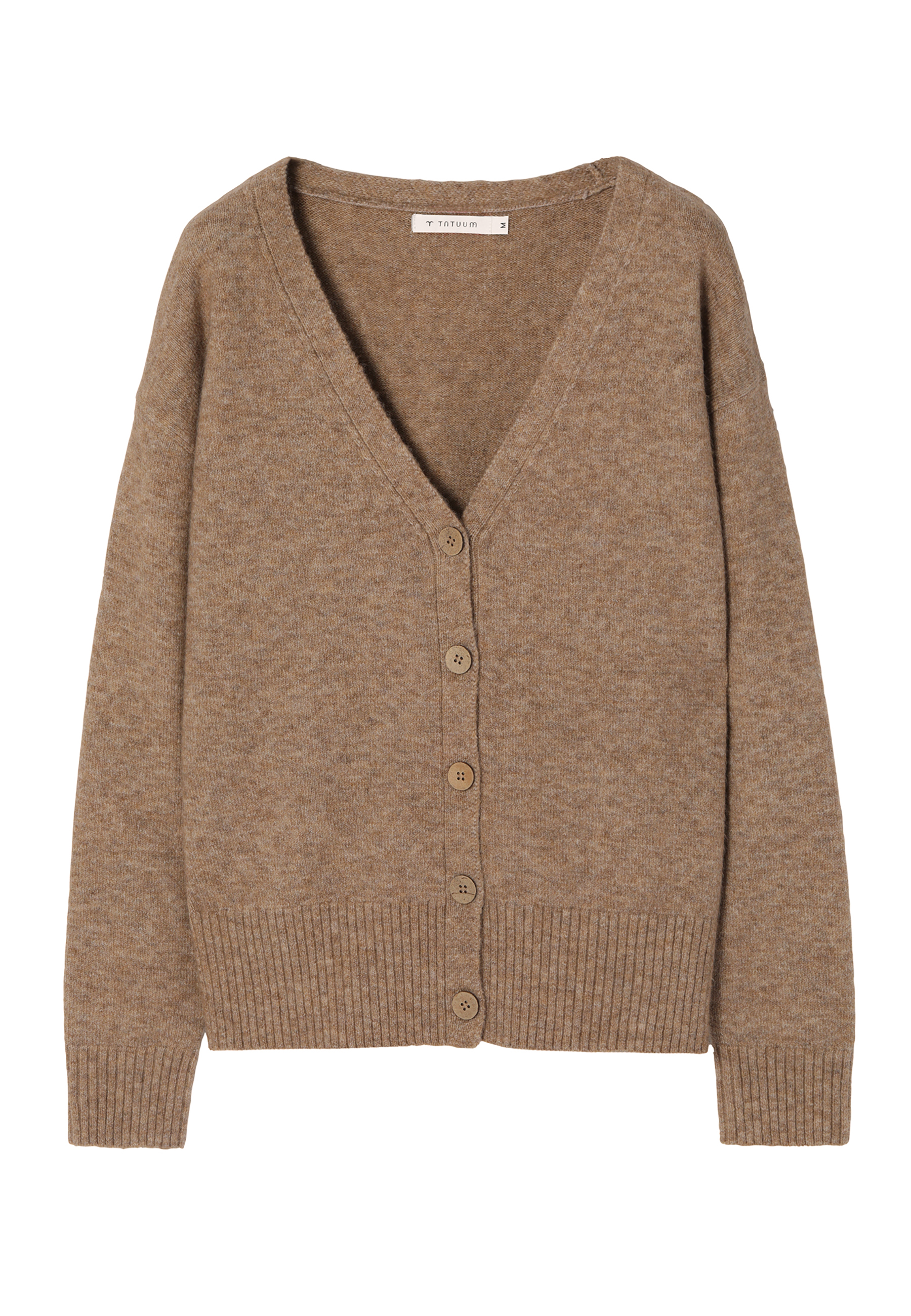 DÁMSKY SVETER S GOMBÍKMI A VÝSTRIHOM V TVARE V OKORO