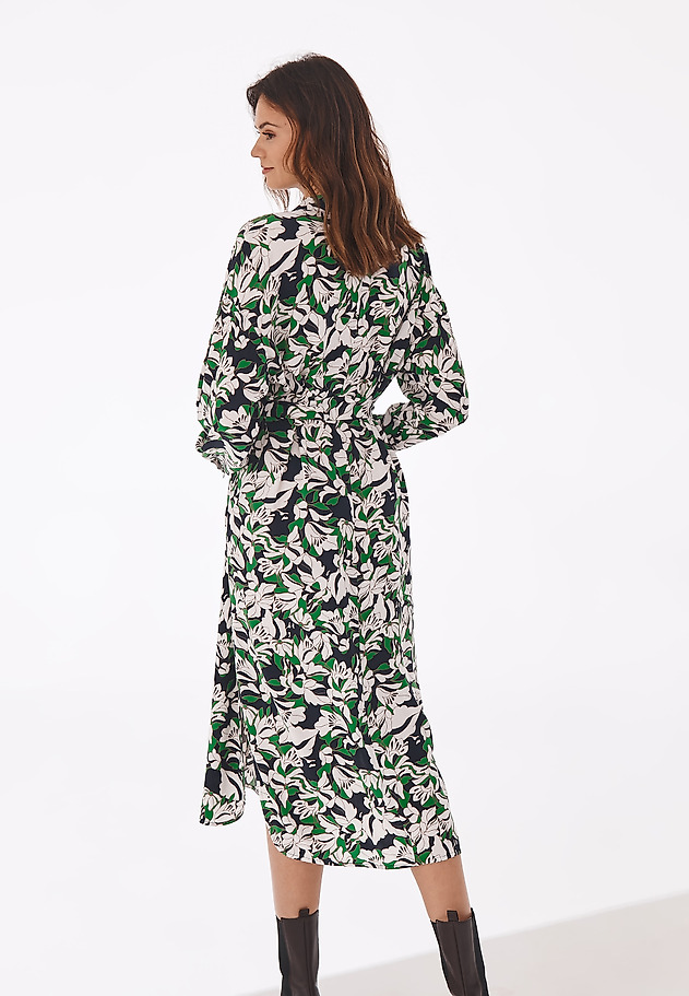 SUKIENKA MIDI W KWIATY LISO SUKIENKA MIDI W KWIATY LISO MULTIKOLOR 3